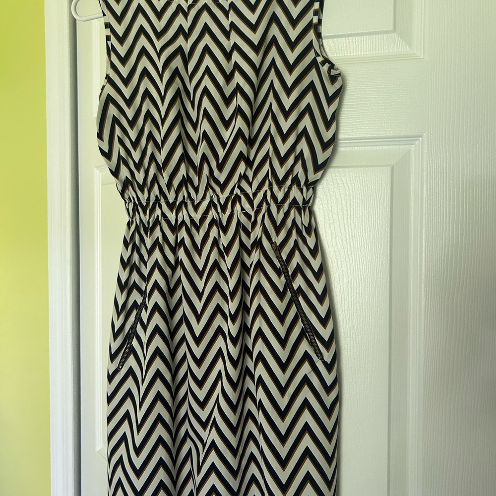Speed Control Black and White Sheath Midi Dress